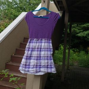 Purple Plaid Dress